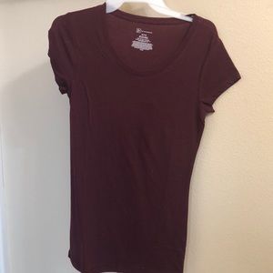 No Boundaries Maroon short sleeve